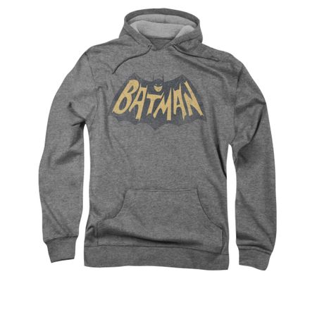Classic Batman Hoodie Show Logo Athletic Heather Sweatshirt Hoody