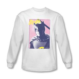 Classic Batman Shirt Batman Portrait Long Sleeve White Sweatshirt