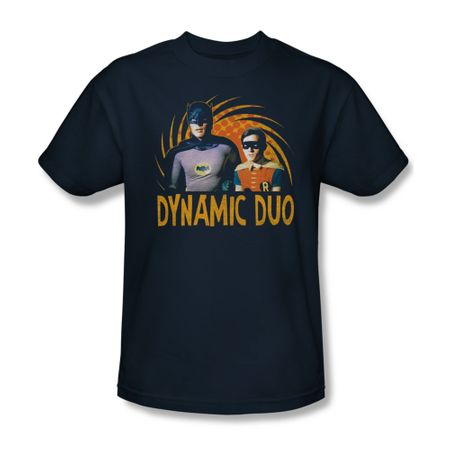 Classic Batman Shirt Dynamic Duo Navy T-Shirt