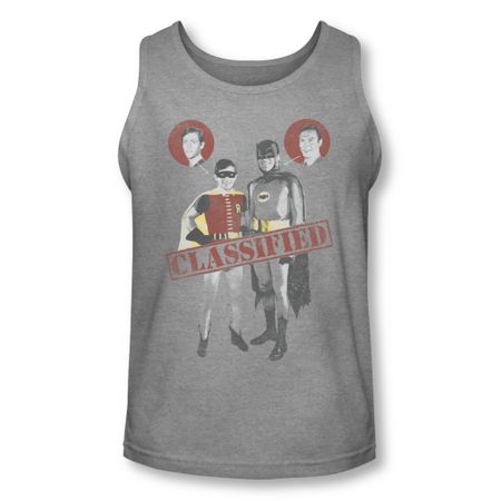 Classic Batman Shirt Tank Top Classified Athletic Heather Tanktop