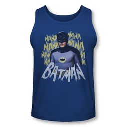 Classic Batman Shirt Tank Top Theme Song Royal Blue Tanktop