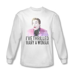 Classic Batman Shirt Thrilled Long Sleeve White Sweatshirt