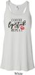 Coffee Lipstick Repeat Ladies Flowy Racerback Tanktop