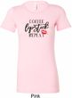 Coffee Lipstick Repeat Ladies Longer Length Shirt