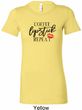 Coffee Lipstick Repeat Ladies Longer Length Shirt