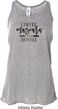 Coffee Mascara Hustle Ladies Flowy Racerback Tanktop