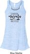 Coffee Mascara Hustle Ladies Flowy Racerback Tanktop