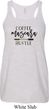 Coffee Mascara Hustle Ladies Flowy Racerback Tanktop
