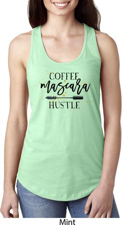 Coffee Mascara Hustle Ladies Ideal Tank Top
