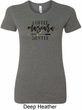 Coffee Mascara Hustle Ladies Longer Length Shirt