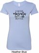 Coffee Mascara Hustle Ladies Longer Length Shirt