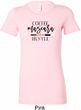 Coffee Mascara Hustle Ladies Longer Length Shirt