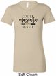 Coffee Mascara Hustle Ladies Longer Length Shirt