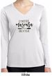 Coffee Mascara Hustle Ladies Moisture Wicking Long Sleeve Shirt