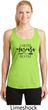Coffee Mascara Hustle Ladies Moisture Wicking Racerback Tank Top