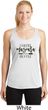 Coffee Mascara Hustle Ladies Moisture Wicking Racerback Tank Top