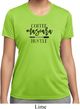 Coffee Mascara Hustle Ladies Moisture Wicking Shirt