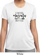 Coffee Mascara Hustle Ladies Moisture Wicking Shirt