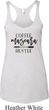 Coffee Mascara Hustle Ladies Tri Blend Racerback Tank Top