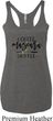 Coffee Mascara Hustle Ladies Tri Blend Racerback Tank Top