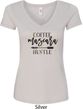 Coffee Mascara Hustle Ladies V-Neck Shirt