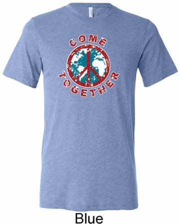 Come Together Mens Tri Blend Crewneck Shirt