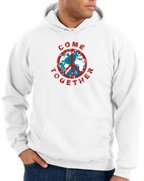 Come Together Peace Pullover Hooded Sweatshirts Come Together Peace Pullover Hooded Sweatshirts
