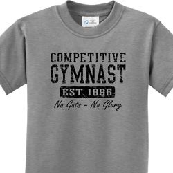 Competitive Gymnast Kids Shirts
