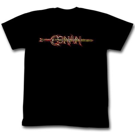 Conan Shirt Movie Logo Adult Black Tee T-Shirt