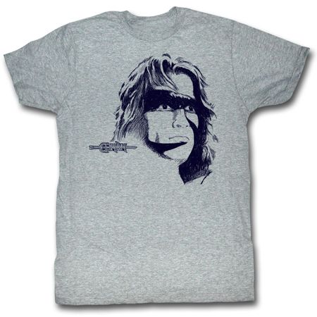 Conan Shirt Sketch Drama Adult Grey Heather Tee T-Shirt