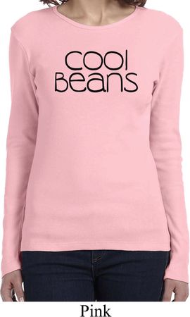 Cool Beans Ladies Long Sleeve Shirt