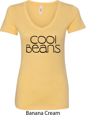 Cool Beans Ladies V-Neck Shirt