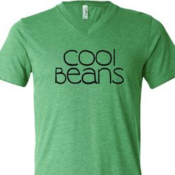 Cool Beans Mens Tri Blend V-neck Shirt