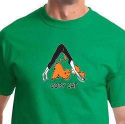 Copy Cat Mens Yoga Shirts