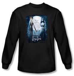 Corpse Bride Long Sleeve T-Shirt Warner Bros Movie Poster Black Shirt
