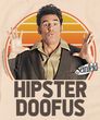 Cosmo Kramer Hipster Dufus Seinfeld T-shirt - Sand color