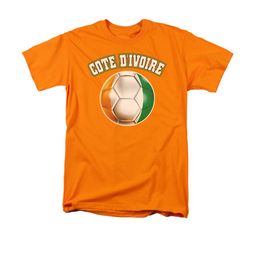 Cote D'ivoire Soccer Futbol Shirt Adult Orange Tee T-Shirt