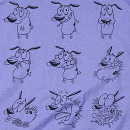 Courage The Cowardly Dog Courage Poses Shirts