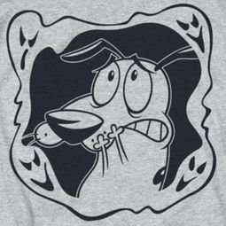 Courage The Cowardly Dog Ghost Frame Shirts