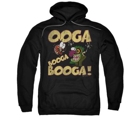 Courage The Cowardly Dog Hoodie Sweatshirt Ooga Booga Booga Black Adult Hoody Sweat Shirt