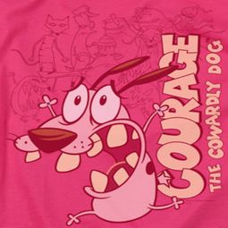 Courage The Cowardly Dog Running Scared Shirts