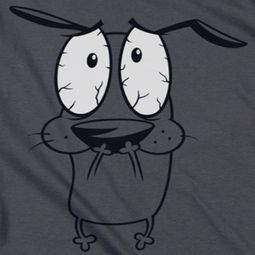 Courage The Cowardly Dog Scared Shirts