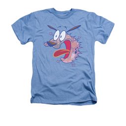 Courage The Cowardly Dog Shirt Evil Inside Adult Heather Light Blue Tee T-Shirt