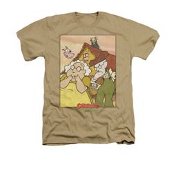 Courage The Cowardly Dog Shirt Gothic Courage Adult Heather Sand Tee T-Shirt