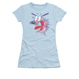 Courage The Cowardly Dog Shirt Juniors Evil Inside Light Blue Tee T-Shirt