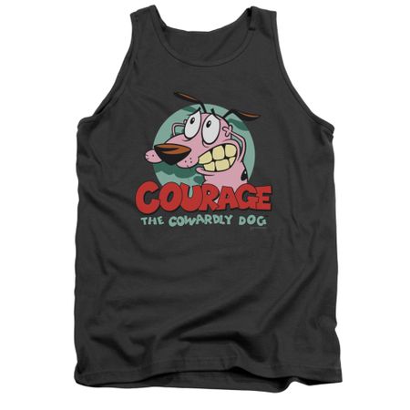 Courage The Cowardly Dog Tank Top Courage Charcoal Tanktop