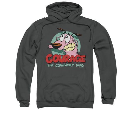 Courage The Cowardly Dog Youth Hoodie Courage Charcoal Kids Hoody