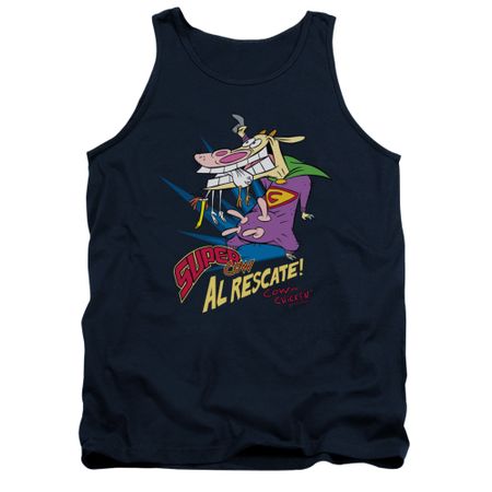 Cow & Chicken Tank Top Super Cow Navy Tanktop