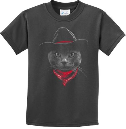 Cowboy Cat Kids T-shirt