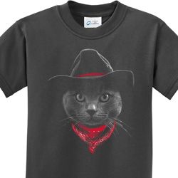 Cowboy Cat Kids T-shirt